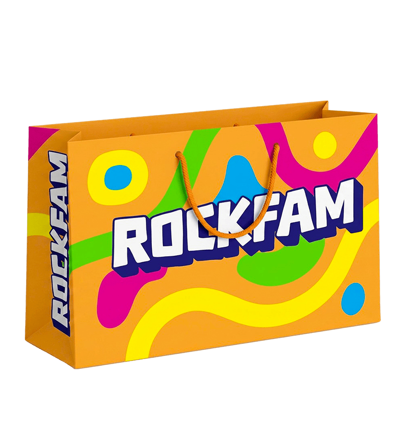 ROCKFAM GIFT BAG NEON ORANGE